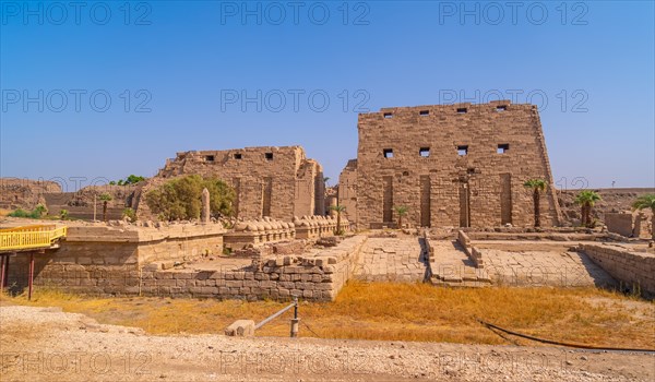 Entrance to the Karnak temple with its beautiful corridor of ram sculptures