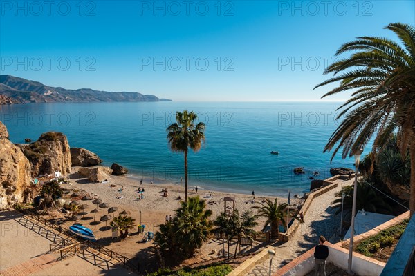 Calahonda beach in the town of Nerja