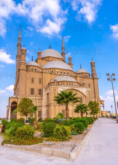 The impressive Alabaster Mosque in the city of Cairo
