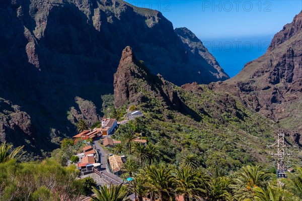 The beautiful Masca the mountain municipality in the north of Tenerife