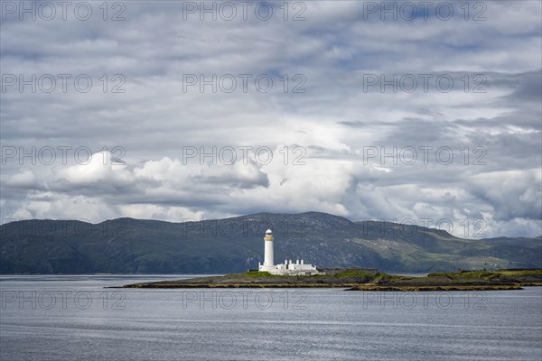 The Lismore Lighthouse on the uninhabited island of Eilean Musdile