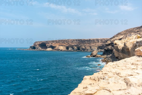 Views of the path towards the caves of Ajuy