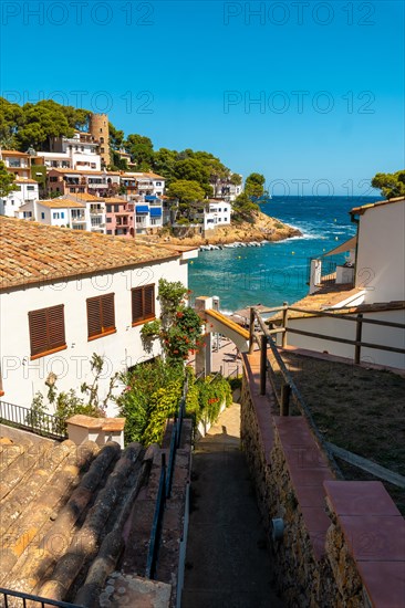 Coastal municipality of Sa Tuna on the coast of Begur in summer