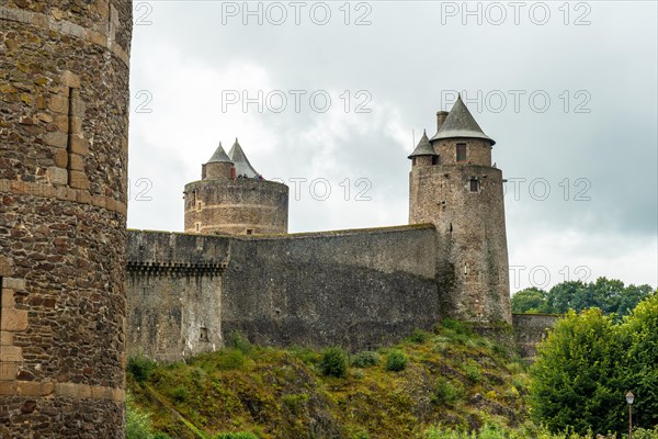 Medieval castle of Fougeres. Brittany region