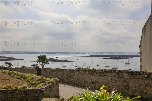 View from the church Eglise Notre-Dame-du-Bon-Secours to the mainland