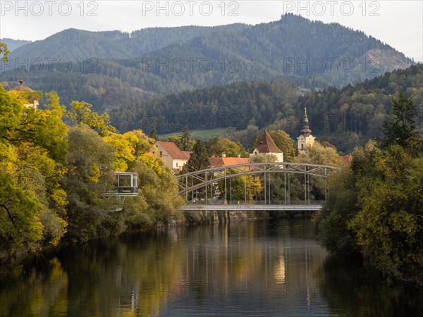 Waasen Bridge over the River Mur