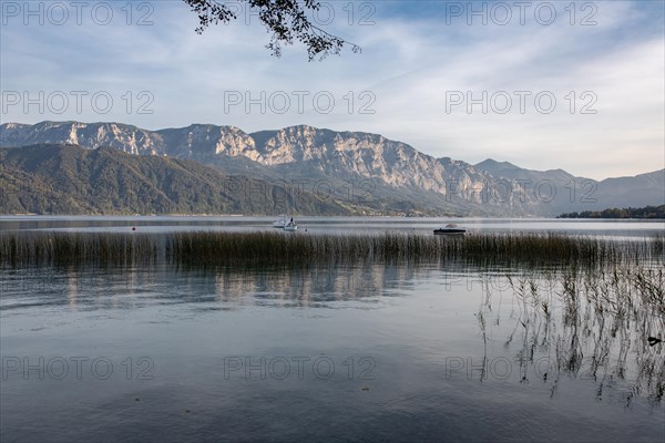 Attersee in front of Hoellengebirge