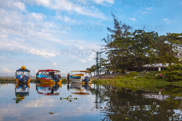 The town of La Ceiba in the Caribbean Sea. Honduras