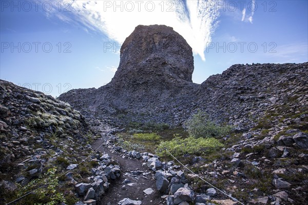 The beautiful Jokulsargljufur trekking trail