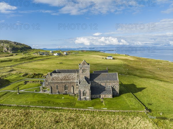Aerial view of Christian Iona Abbey