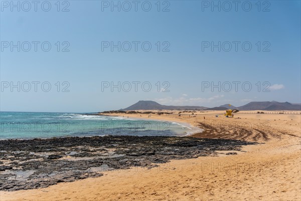 Beach of the dunes of the Natural Park of Corralejo