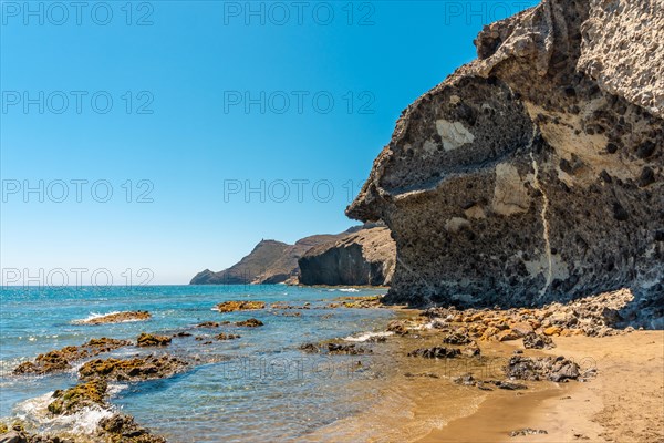 Summer at Monsul Beach in the Cabo de Gata Natural Park