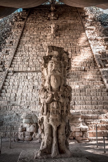 A more important figure in the temples of Copan Ruinas. Honduras