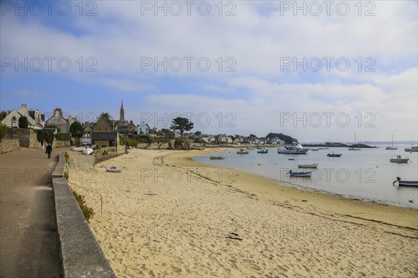 Ile de Batz island in the English Channel off the coast of Brittany near Roscoff