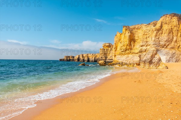 Beautiful beach in summer at Praia da Coelha