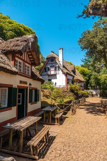 Beautiful houses at the beginning of Levada do Caldeirao Verde