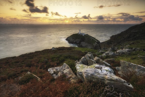 Sunset at South Stack Lighthouse