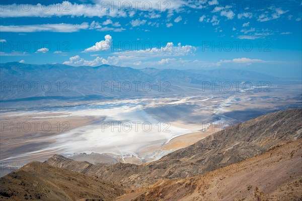 View of the viewpoint of Dante's view in Death Valley