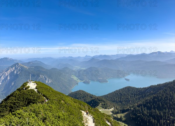 View of the Herzogstand and Walchensee
