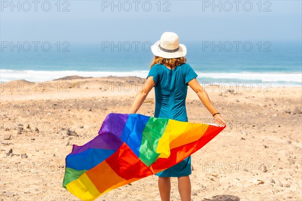 A lesbian person with a green dress