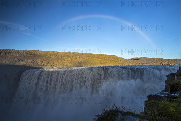 Rainbow at Dettifoss Waterfall