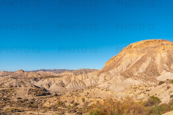 Barranco de Las Salinas in the desert of Tabernas
