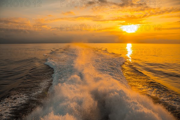 The Ceiba ferry heading to Roatan Island. Honduras