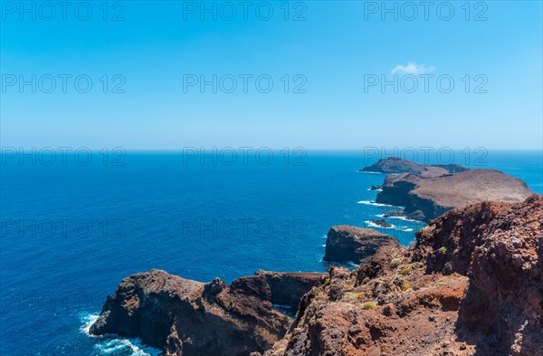 Final landscape of Ponta de Sao Lourenco from the viewpoint in summer