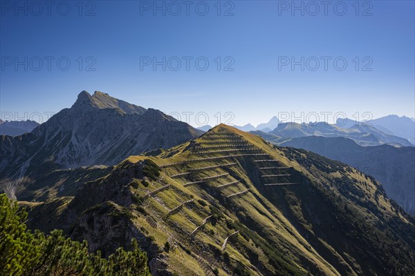 Avalanche barriers on the Gaisalphorn