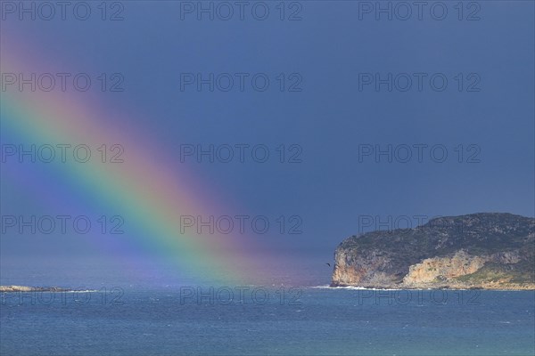 Rainbow over the sea