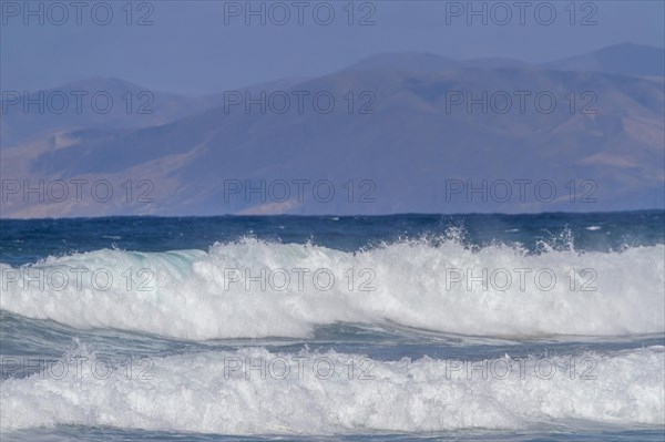 Waves at Playa de Cofete beach