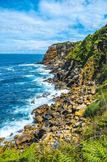 Monte Ulia in the city of San Sebastian