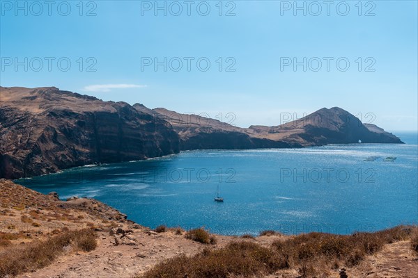 View of Baia D'Abra and Ponta de Sao Lourenco beach