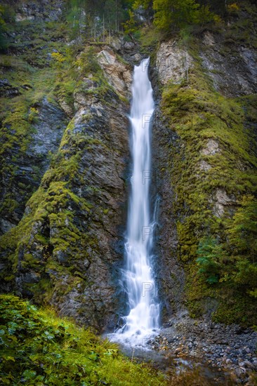 Huge waterfall in the Lichtenstein Gorge