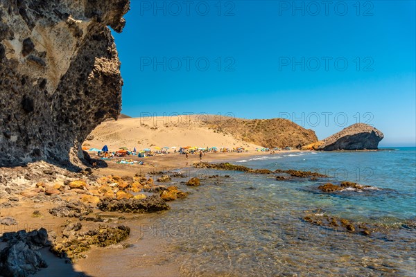 The Monsul beach of the Cabo de Gata Natural Park
