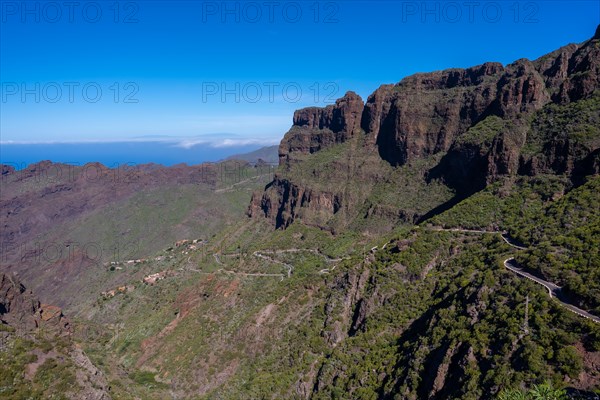 Masca Canyon in the mountain municipality in the north of Tenerife