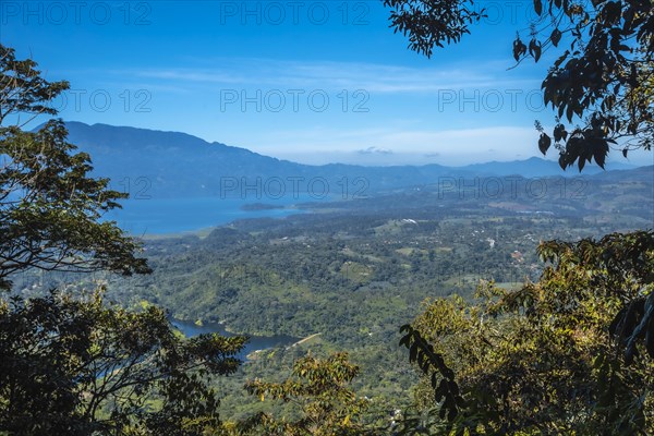 Yojoa Lake from the Mirador of the Cerro Azul Meambar National Park