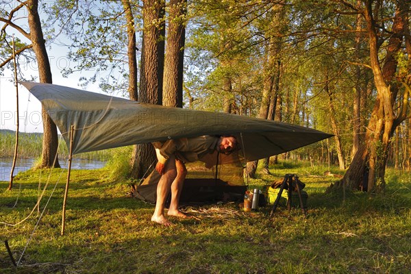 Camp of a nature photographer