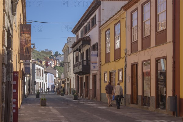 Alley with typical houses in the pedestrian zone