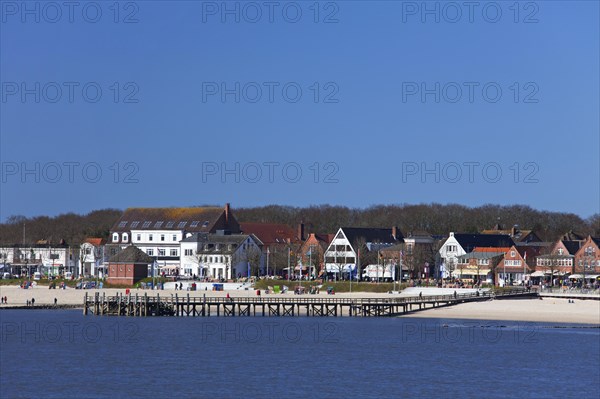 Beach of seaside resort at Wyk auf Foehr