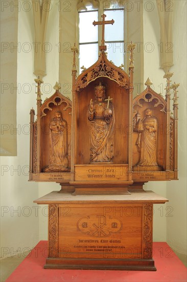 Late Gothic altar of the Ottilien Chapel built 1473