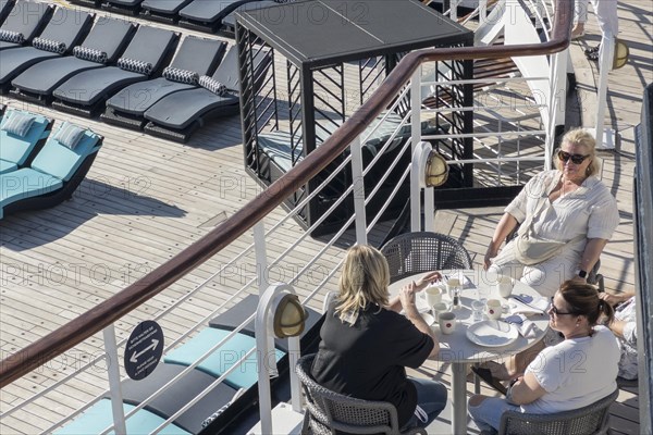 Tea Time on the Lido Deck of the cruise ship Vasco da Gama