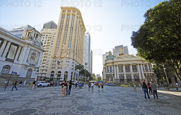 Theatro Municipal or Municipal Theatre at Praca Floriano or Cinelandia