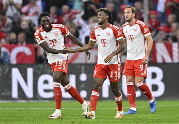 Goal celebrations Alphonso Davies Bayern FC Muenchen FCB