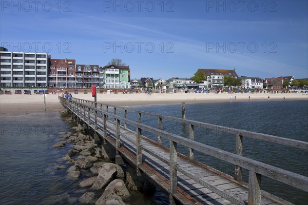 Beach of seaside resort at Wyk auf Foehr