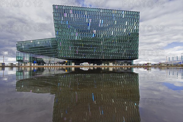 Harpa Concert Hall and conference centre in the capital city Reykjavik