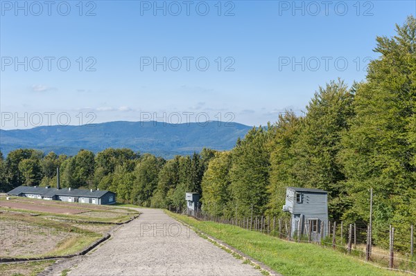 View over the site of the former concentration camp Natzweiler-Struthof