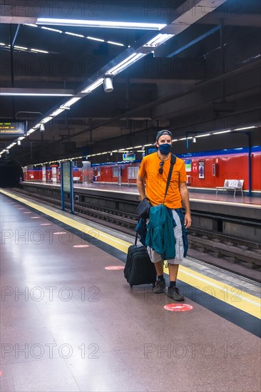 Tourist travel by metro in the coronavirus pandemic
