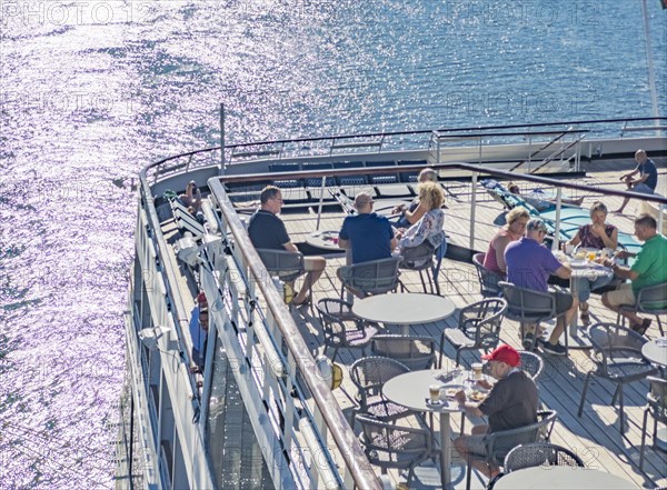 Tea Time on the Lido Deck of the cruise ship Vasco da Gama