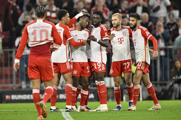 Goal celebrations Kingsley Coman FC Bayern Muenchen FCB